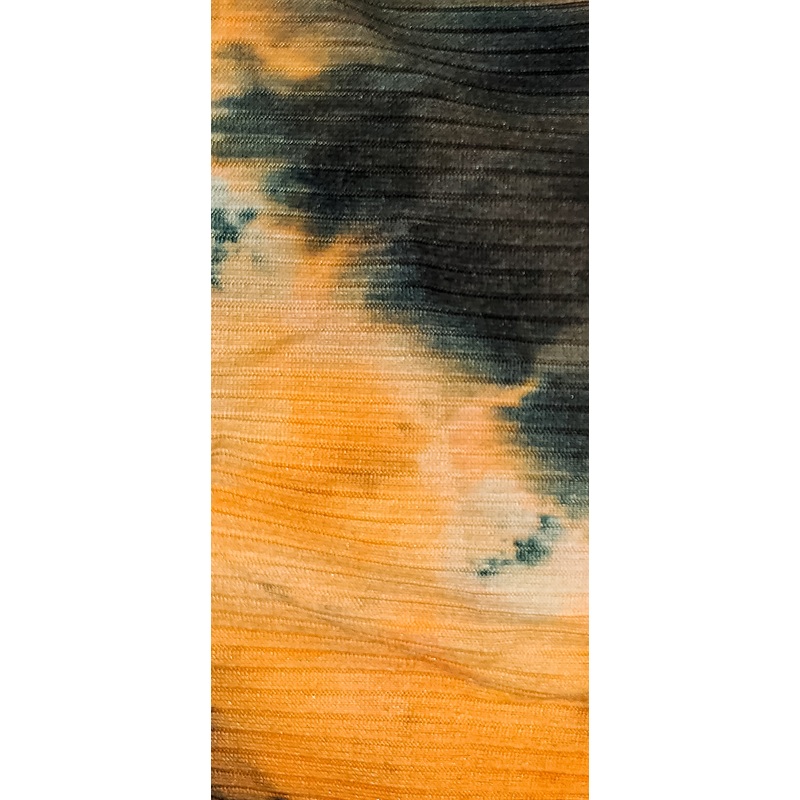 Black and Orange Tie Dye