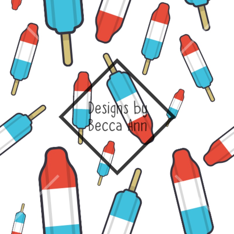Bomb Pop Seamless File|White|Blue|Black|Grey
