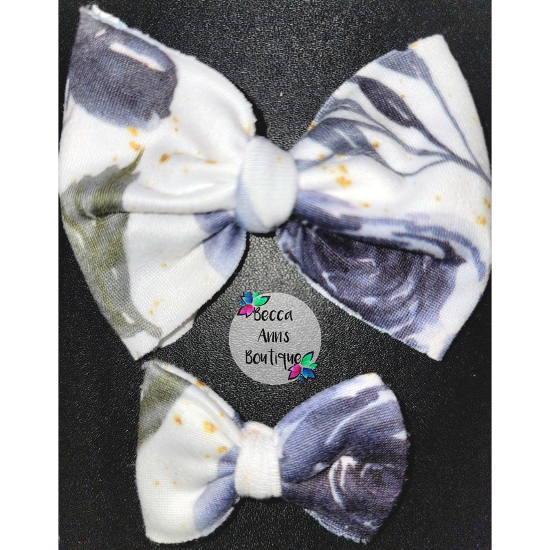 Bow on clip RTS|1 inch bow on clip|2 inch bow on clip