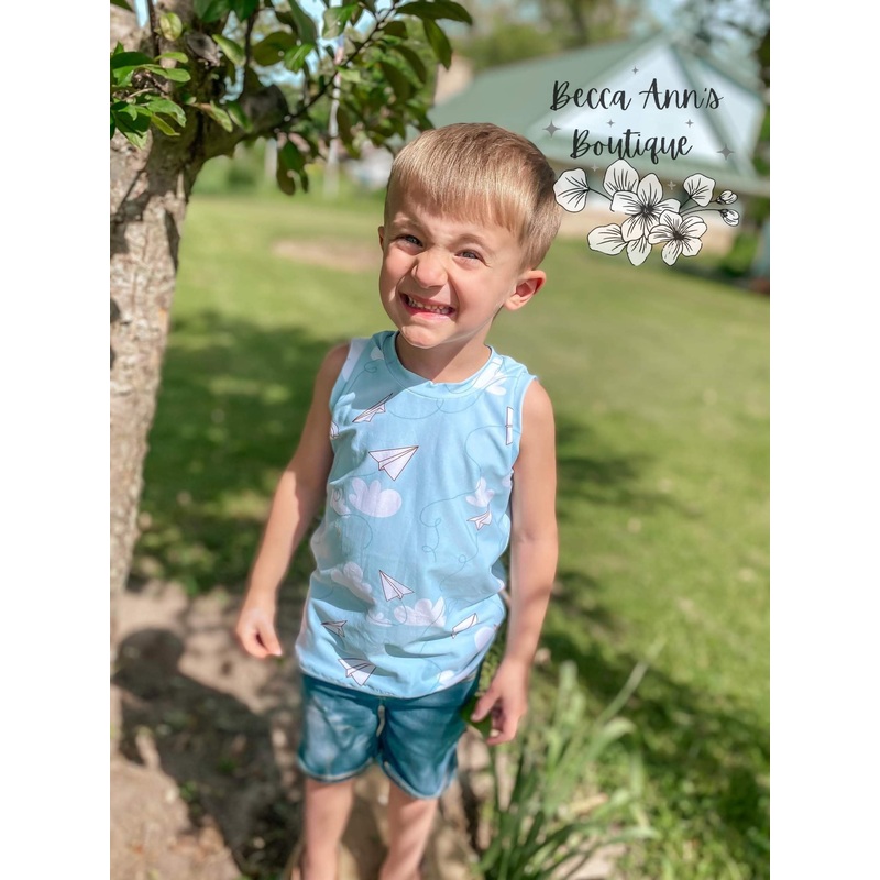 Boy Tank Top|NB|0-3m|3-6m|6-9m|9-12m|12-18m|18-24m|2T|3T|4T|5T|5/6Y|7/8Y|9/10Y|11/12Y|Solid accents|Full print