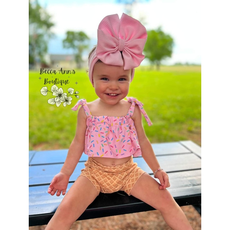 Crop Top|NB|0-3m|3-6m|6-9m|9-12m|12-18m|18-24m|2T|3T|4T|5T|5/6Y|7/8Y|9/10Y|11/12Y|Tube Top|Tie Tank|Spaghetti Straps|Sleeveless|Short sleeve|Long sleeve