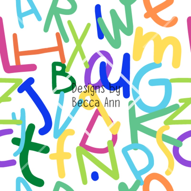 Falling ABCs Seamless File