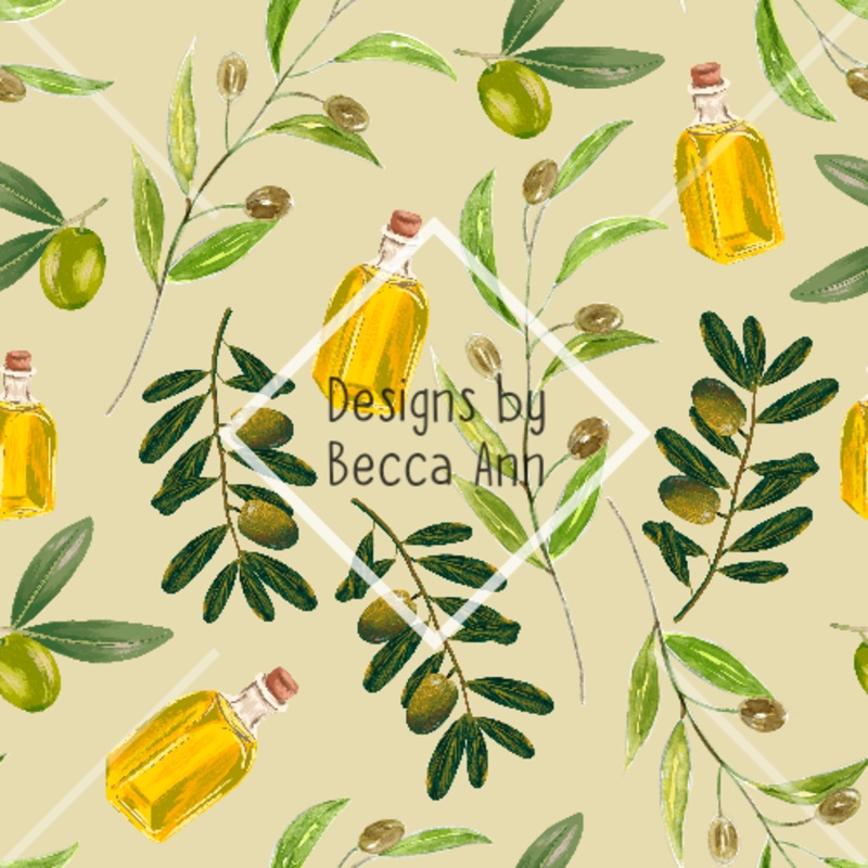 Olive Branches Seamless File|Light|Dark|Set (2 files)