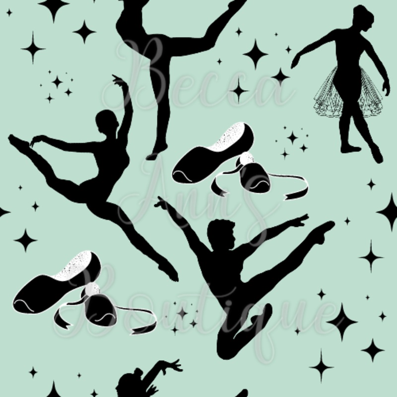 Silhouette Dancers Seamless File