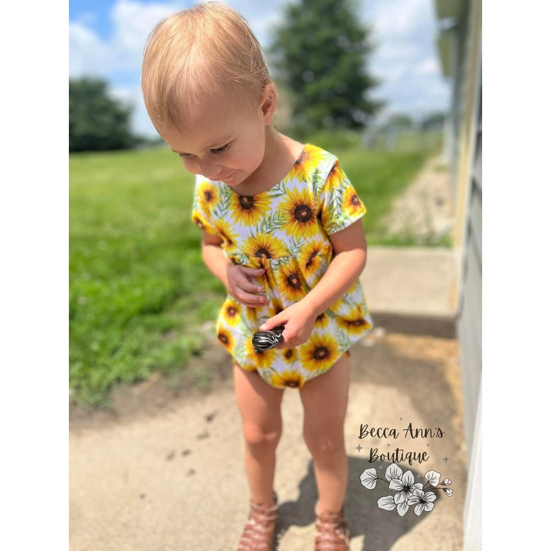 Summer Bubble Romper|NB|0-3m|3-6m|6-9m|9-12m|12-18m|18-24m|2T|3T|4T|5T|Tank Top|Halter Tie|Short Sleeve|Long Sleeve|Full print/ full solid|Accent colors