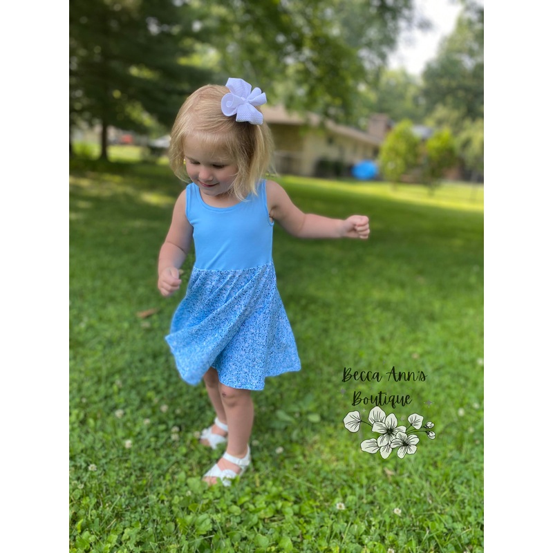 Twirl Dress|Sleeveless|Halter|Short Sleeve|3/4 Sleeve|Long Sleeve|3-6m|6-9m|9-12m|12-18m|18-24m|2T|3T|4T|5T|5/6Y|7/8Y|9/10Y|11/12Y