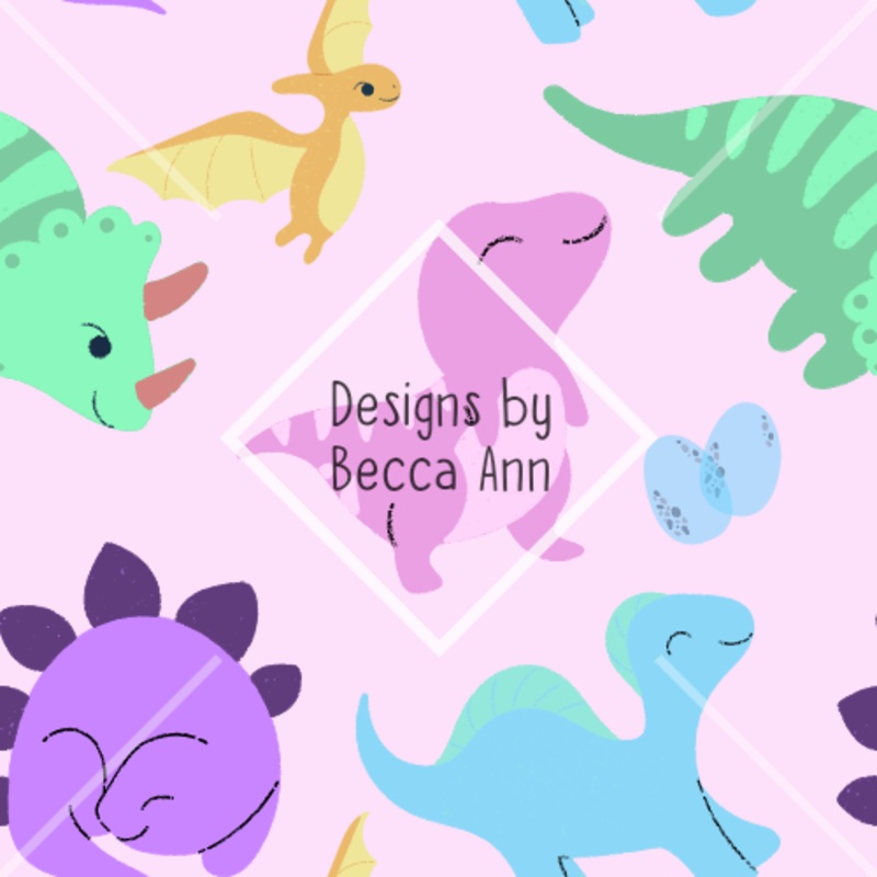 Assorted Girly Dino Seamless File