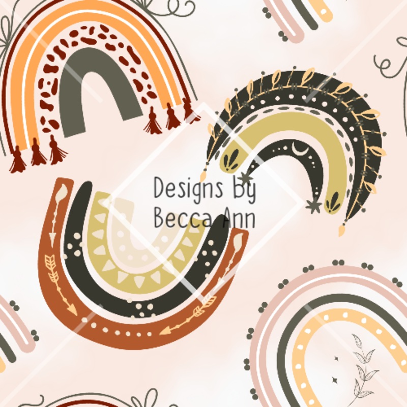 Boho Rainbow Seamlesss File