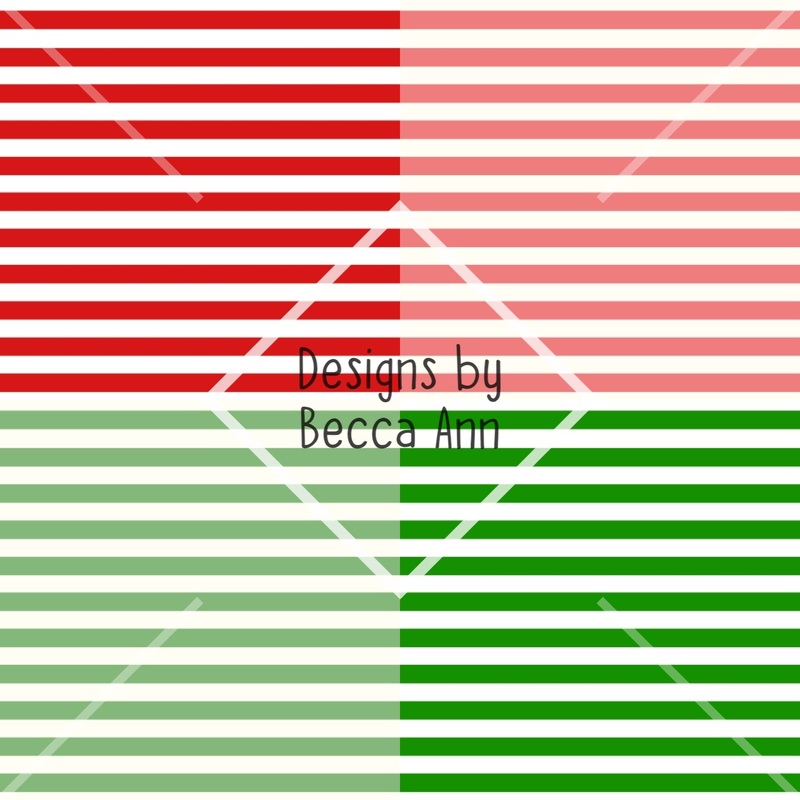 Candy Stripes Seamless File|Bright Red|Muted Red|Bright Green|Muted Green|Set (4 files)