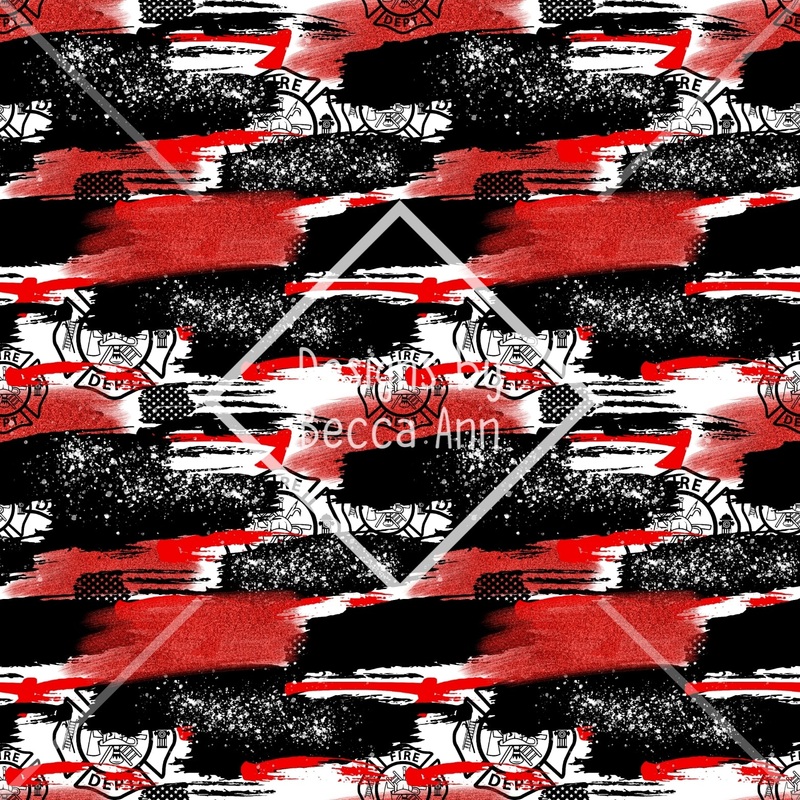 Fire Fighter Brush Strokes Seamless File