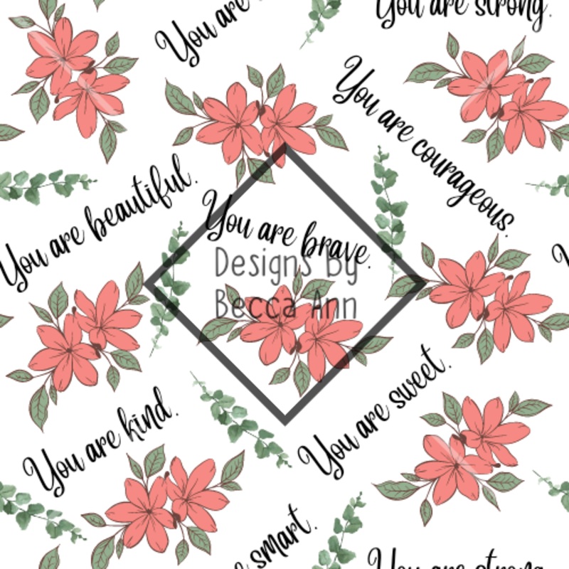 Girly Affirmation Seamless File