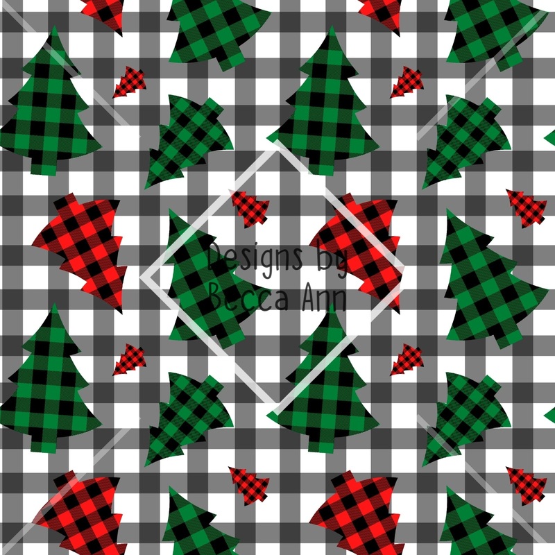 Plaid Christmas Tree Seamless File