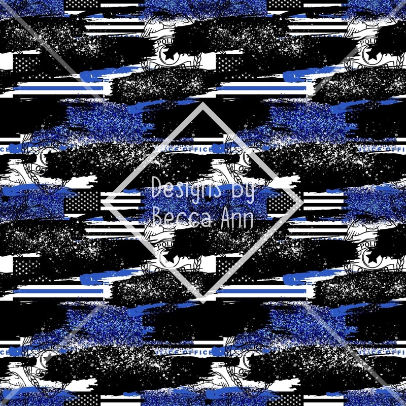 Police Brush Strokes Seamless Files