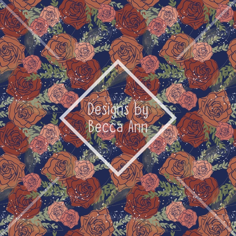 Rusted Roses Seamless File