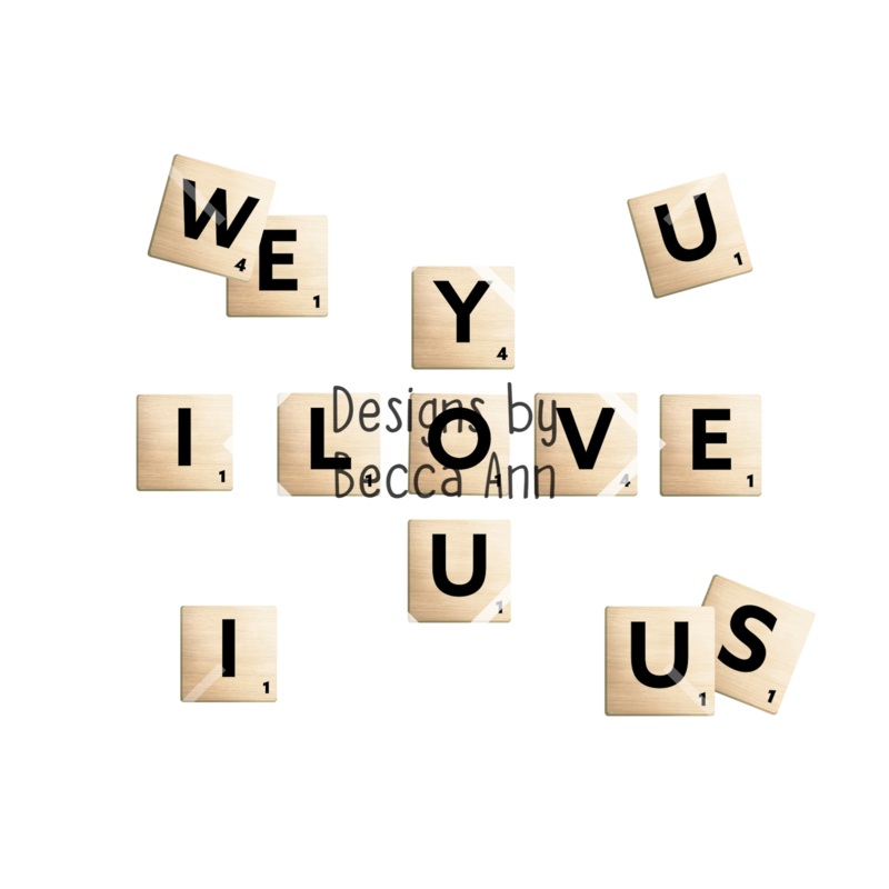 Scrabble Love PNG File