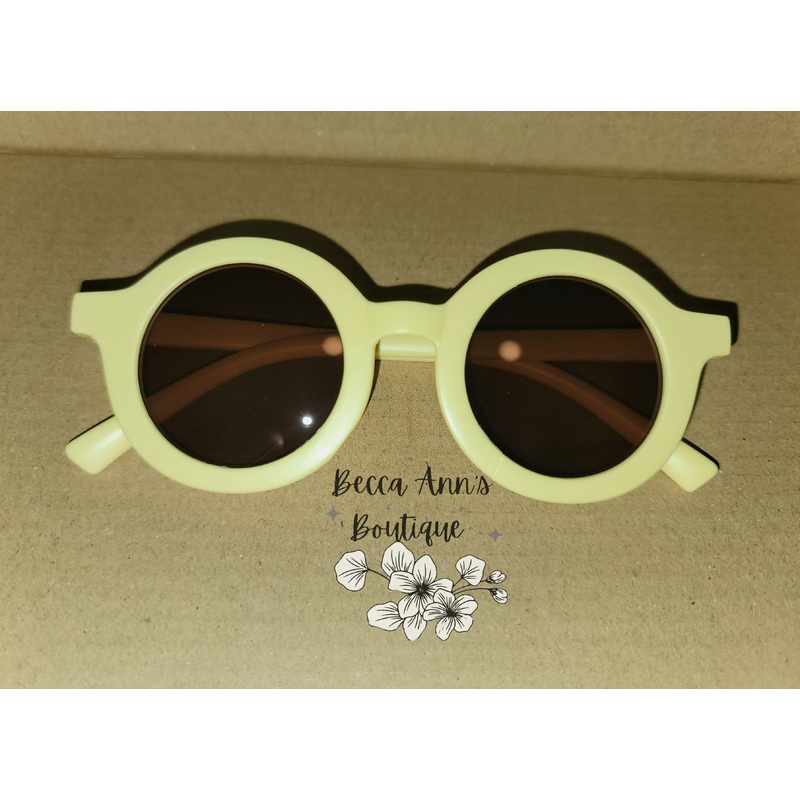 Simple Sunnies for Kids RTS|Yellow|Pink|Orange|Black|Hunter Green|Sage|Mustard Tan|Beige Tan