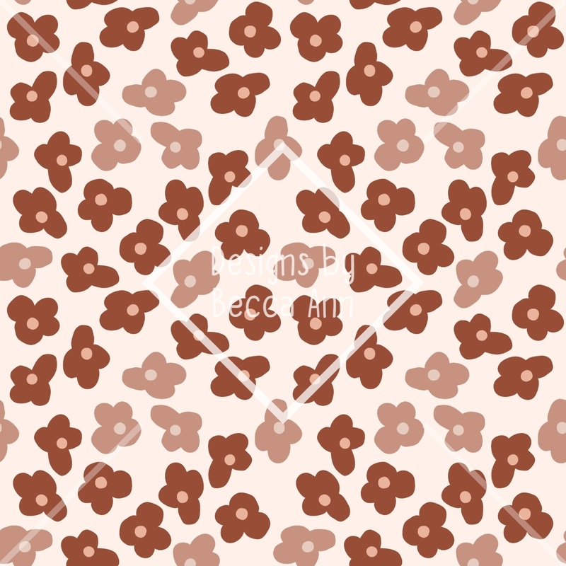 Small Boho Flowers Seamless File