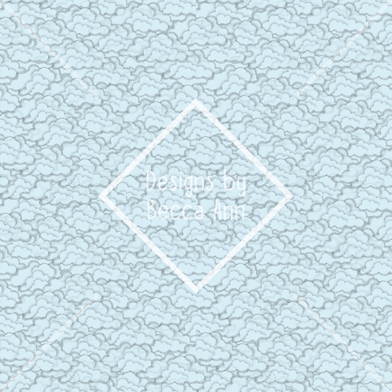 Cloudy Day Seamless File|Baby Blue|Black and Red|Navy|Burgundy|Salmon