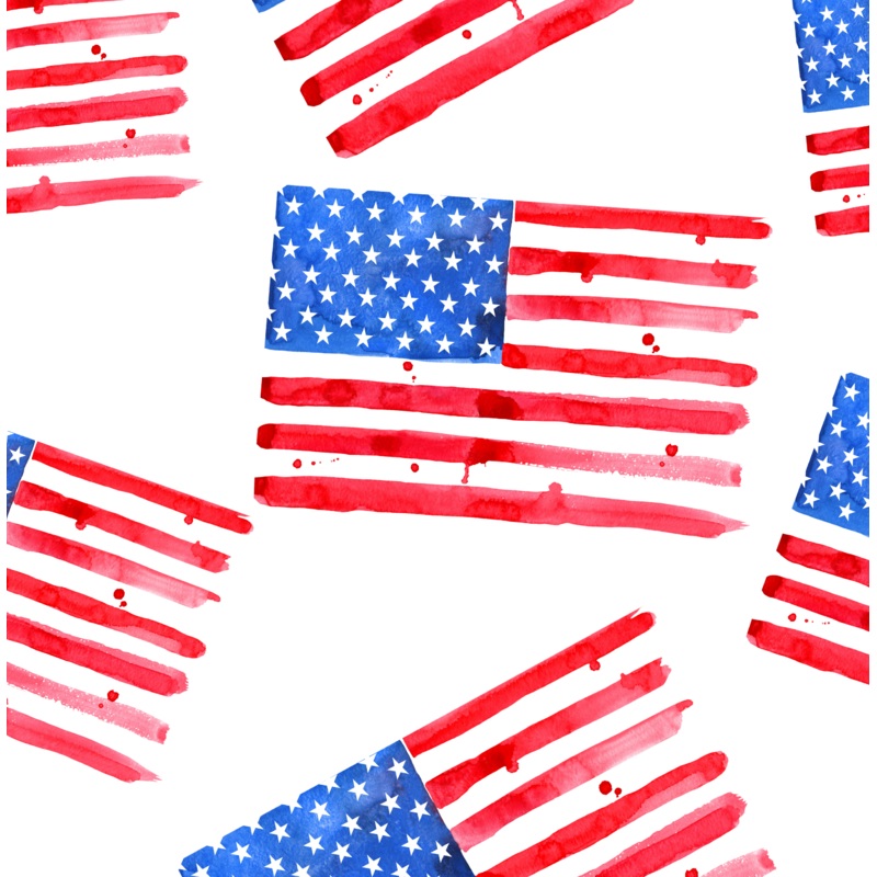 Flags on White|DBP 230 (standard)|Bullet|Brushed Rib Knit (wide and soft stripes)|Swim|Waffle|Jersey Knit (light and airy)|Holographic (shimmery and shiny)|Medium Athletic (dry fit material)|Stretch Minky (cozy soft)|Thermal|Board Short (non stretch)|Mesh