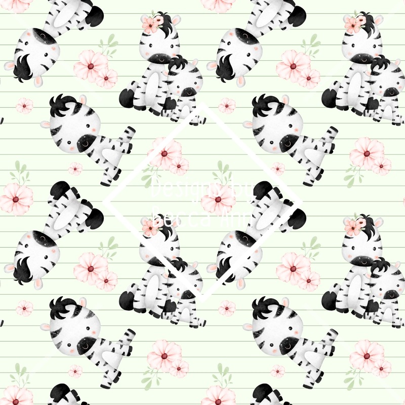 Floral Zebra Seamless File