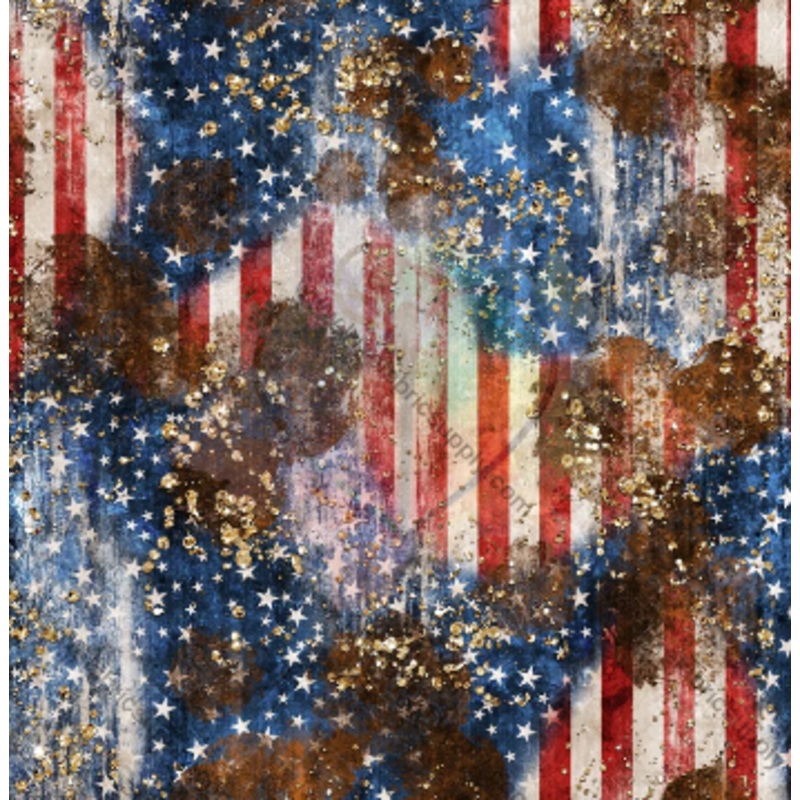 Patriotic Cow Brushstrokes|DBP 230 (standard)|Bullet|Brushed Rib Knit (wide and soft stripes)|Swim|Waffle|Jersey Knit (light and airy)|Holographic (shimmery and shiny)|Medium Athletic (dry fit material)|Stretch Minky (cozy soft)|Thermal|Board Short (non s