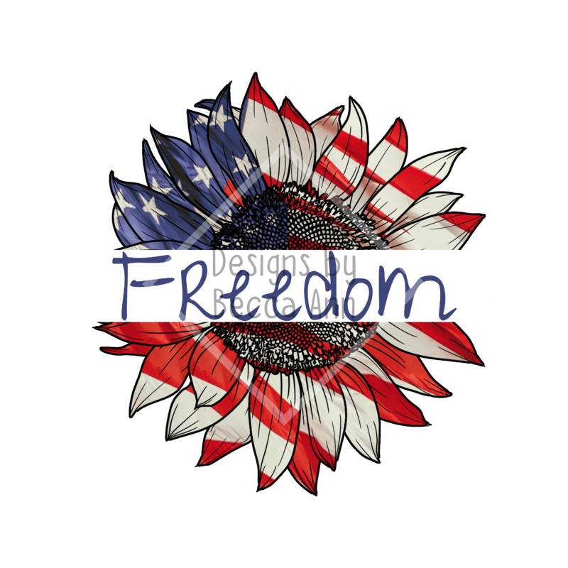 Patriotic Flower and Stars Seamless File