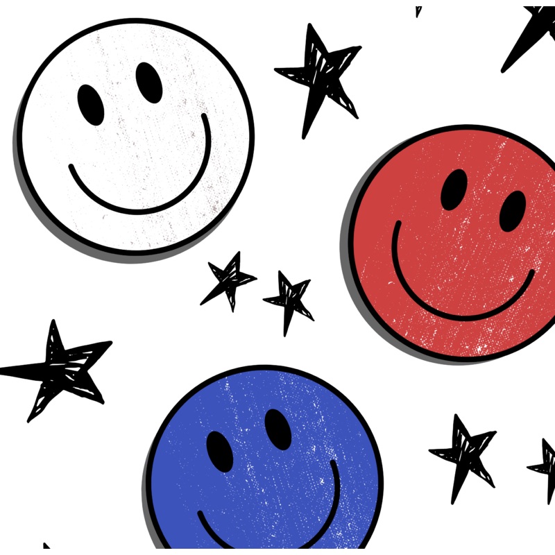 Patriotic Stars and Smiles|DBP 230 (standard)|Bullet|Brushed Rib Knit (wide and soft stripes)|Swim|Waffle|Jersey Knit (light and airy)|Holographic (shimmery and shiny)|Medium Athletic (dry fit material)|Stretch Minky (cozy soft)|Thermal|Board Short (non s