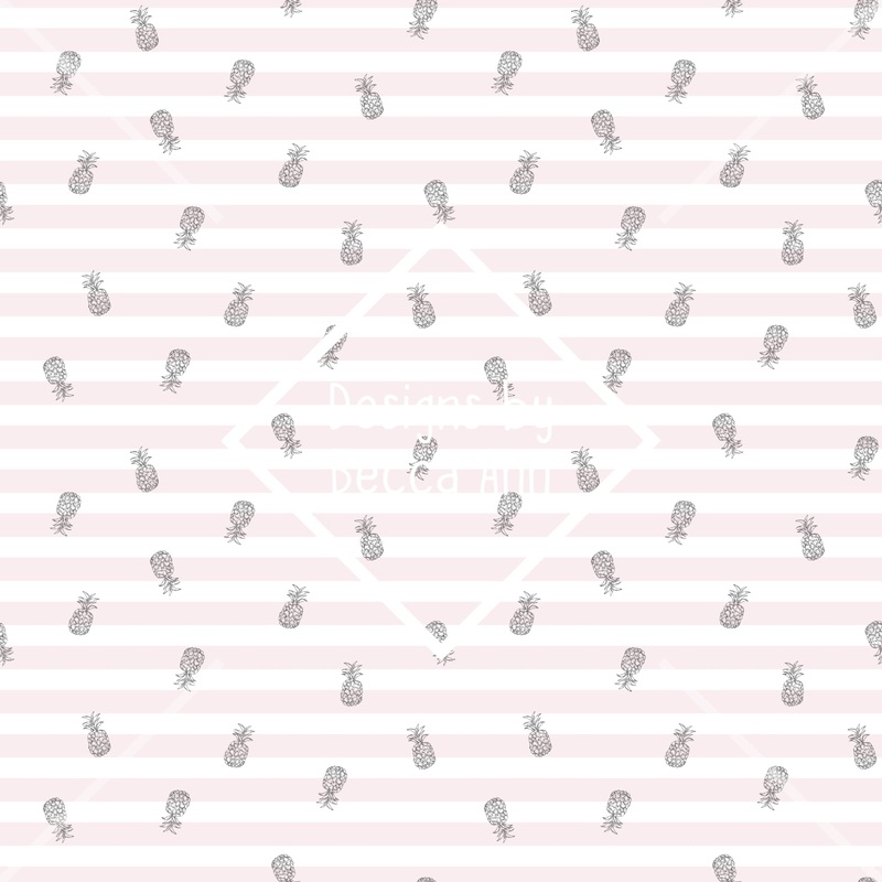 Pink Pineapple Stripes Seamless File