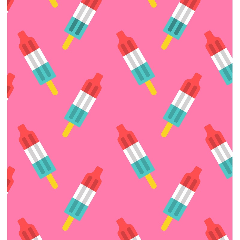 RWB Popsicles on Pink|DBP 230 (standard)|Bullet|Brushed Rib Knit (wide and soft stripes)|Swim|Waffle|Jersey Knit (light and airy)|Holographic (shimmery and shiny)|Medium Athletic (dry fit material)|Stretch Minky (cozy soft)|Thermal|Board Short (non stretc