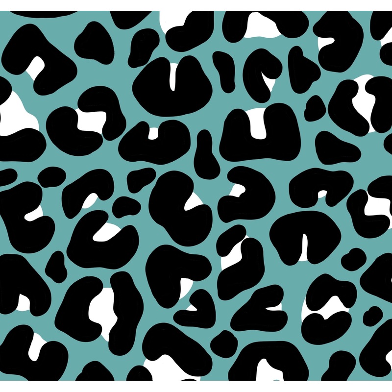 Black and Turquoise Leopard|DBP 230 (standard)|Bullet|Brushed Rib Knit (wide and soft stripes)|Swim|Waffle|Jersey Knit (light and airy)|Holographic (shimmery and shiny)|Medium Athletic (dry fit material)|Stretch Minky (cozy soft)|Thermal|Board Short (non