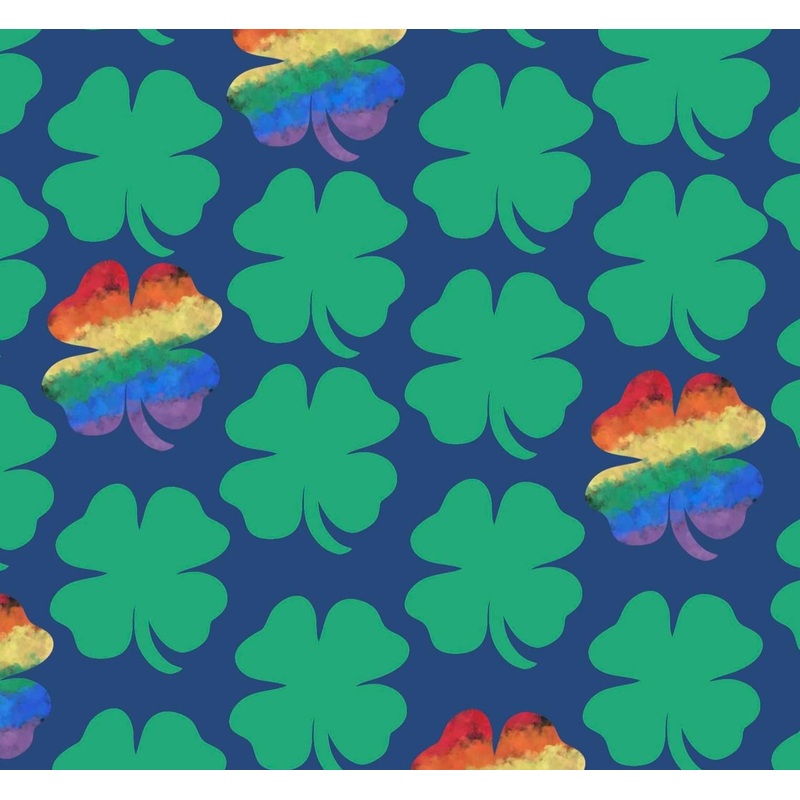 Clovers with Rainbow|DBP 230 (standard)|Bullet|Brushed Rib Knit (wide and soft stripes)|Swim|Waffle|Jersey Knit (light and airy)|Holographic (shimmery and shiny)|Medium Athletic (dry fit material)|Stretch Minky (cozy soft)|Thermal|Board Short (non stretch