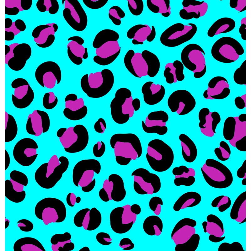 Neon Teal Leopard|DBP 230 (standard)|Bullet|Brushed Rib Knit (wide and soft stripes)|Swim|Waffle|Jersey Knit (light and airy)|Holographic (shimmery and shiny)|Medium Athletic (dry fit material)|Stretch Minky (cozy soft)|Thermal|Board Short (non stretch)|M