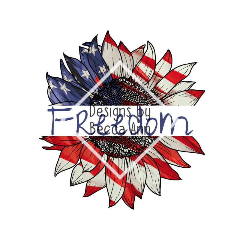 Patriotic Flower PNG File
