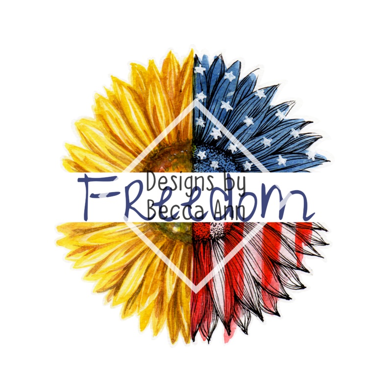 Patriotic Sunflower PNG File