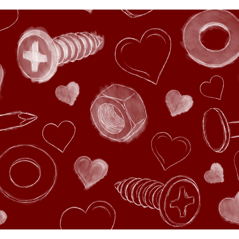 Red Love Fasteners|DBP 230 (standard)|Bullet|Brushed Rib Knit (wide and soft stripes)|Swim|Waffle|Jersey Knit (light and airy)|Holographic (shimmery and shiny)|Medium Athletic (dry fit material)|Stretch Minky (cozy soft)|Thermal|Board Short (non stretch)|