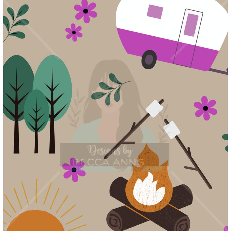 Magenta RV Camping Seamless File