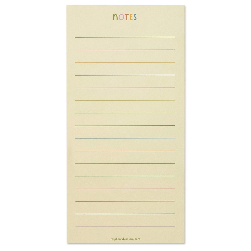 Coloured Lines List Pad