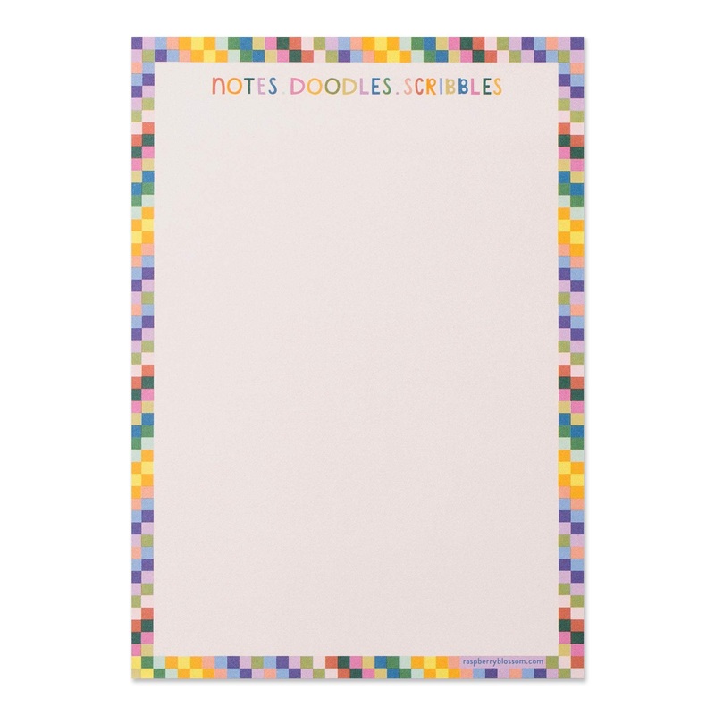 Rainbow Squares Scribbles Pad