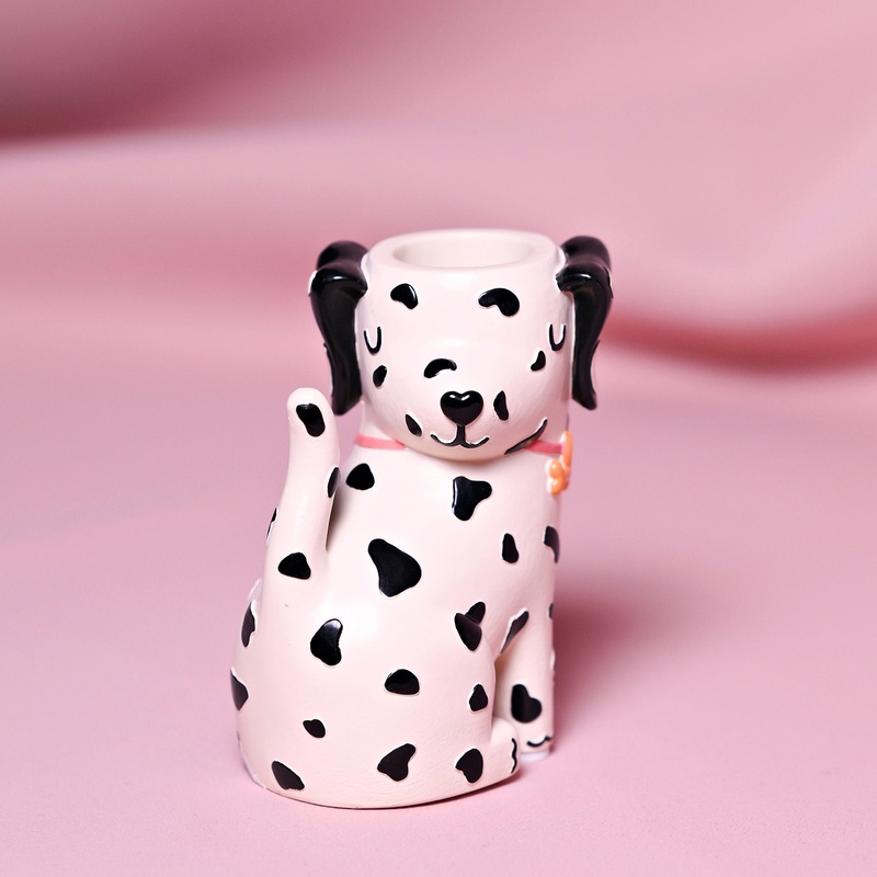 Raspberry Blossom Matchstick Holder – Dog