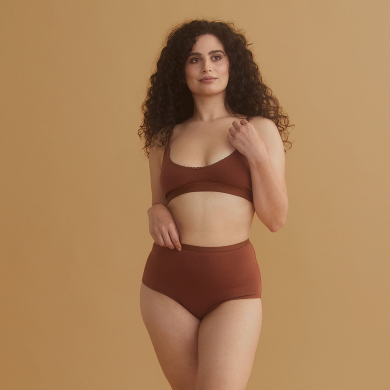 Blooma Organic Cotton Nursing Bra – Chestnut