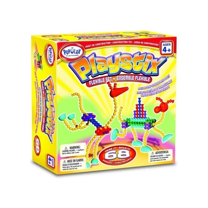 Popular Playthings Playstix Flexible Set – 68 pcs