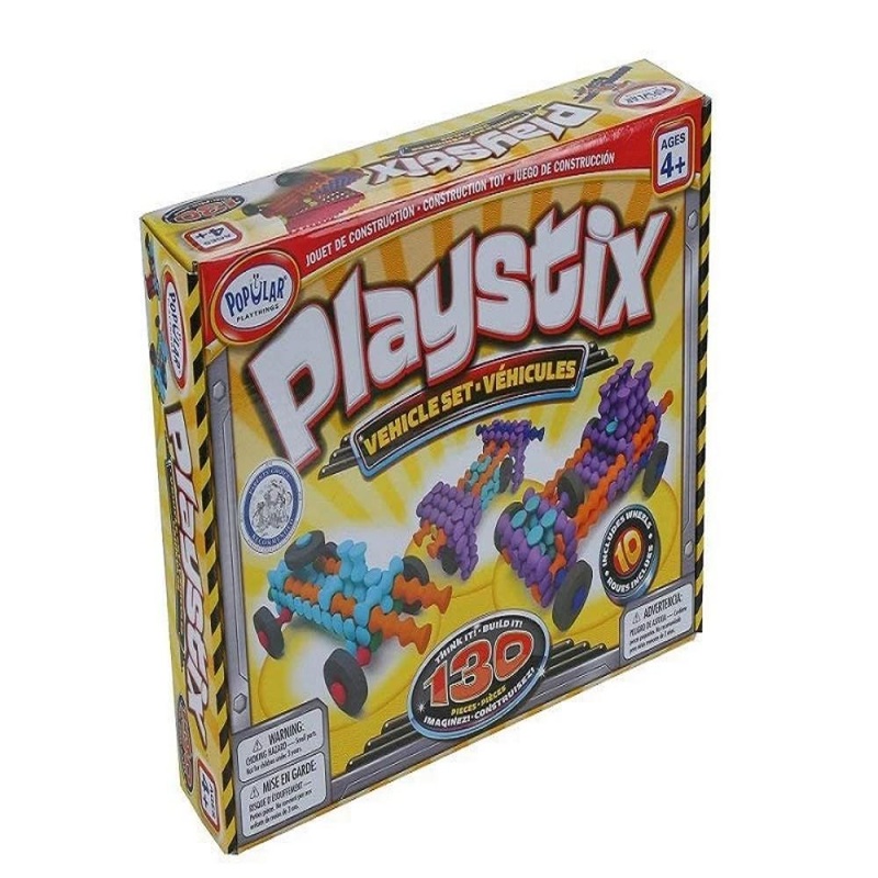 Popular Playthings Playstix Vehicles Set – 130 pcs