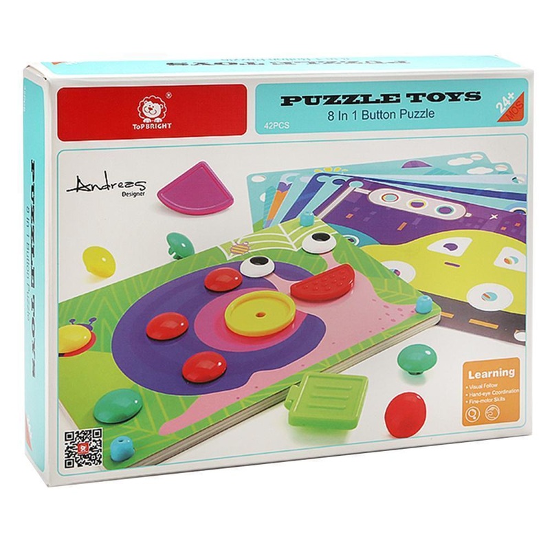 Top Bright 8 In 1 Button Puzzle