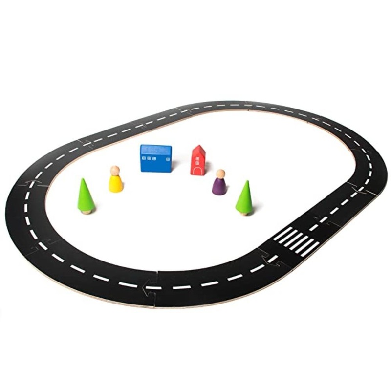 Wooden Road Track Set -MDF