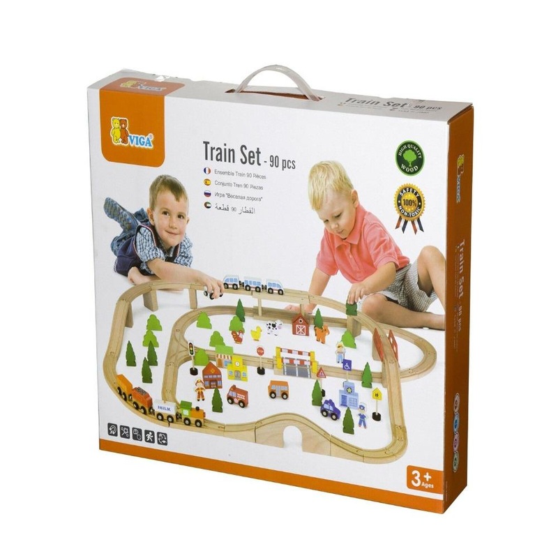 Viga 90pcs Train set