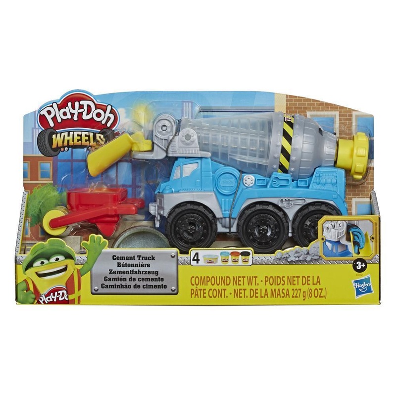 Play-Doh Wheels Cement Truck Toy with 4 Non-Toxic Play-Doh Colors