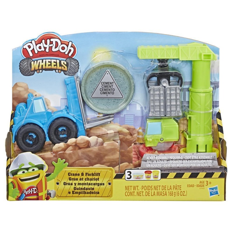 Play-Doh Wheels Crane and Forklift Construction Toys