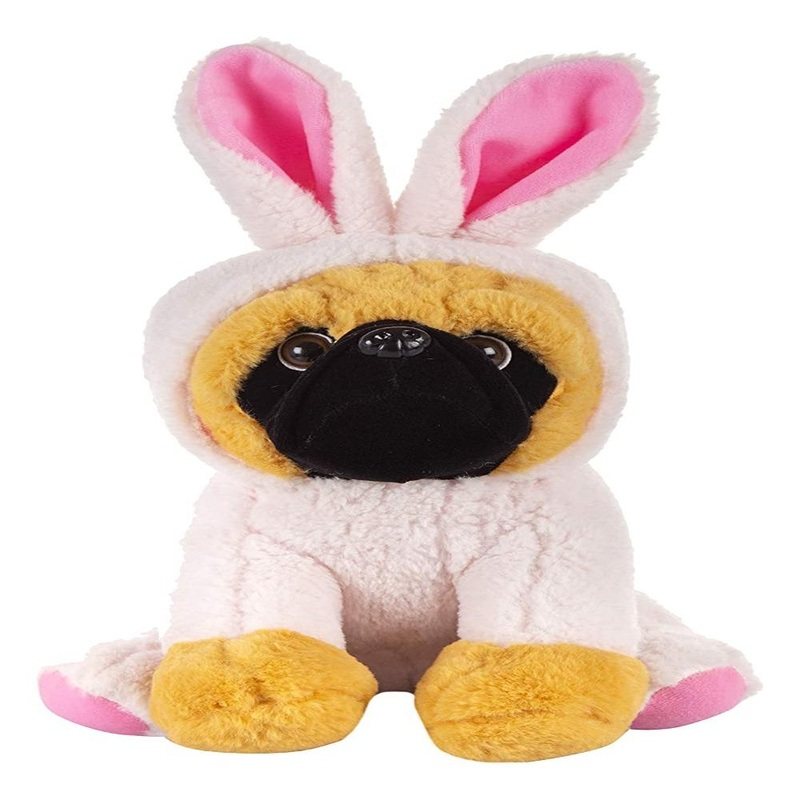 Mirada 22cm Pug Soft Toy – Brown