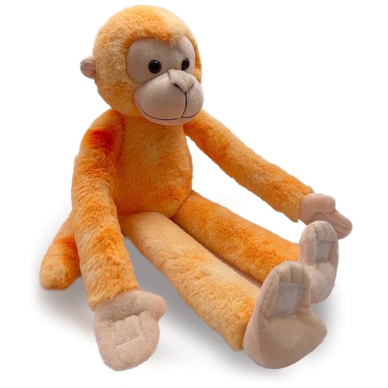 Mirada 52cm Hanging Monkey Soft Toy – Tie Dye Orange