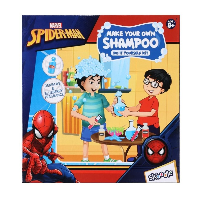 Skoodle Marvel Spiderman Make Your Own Shampoo – Do It Yourself Kit